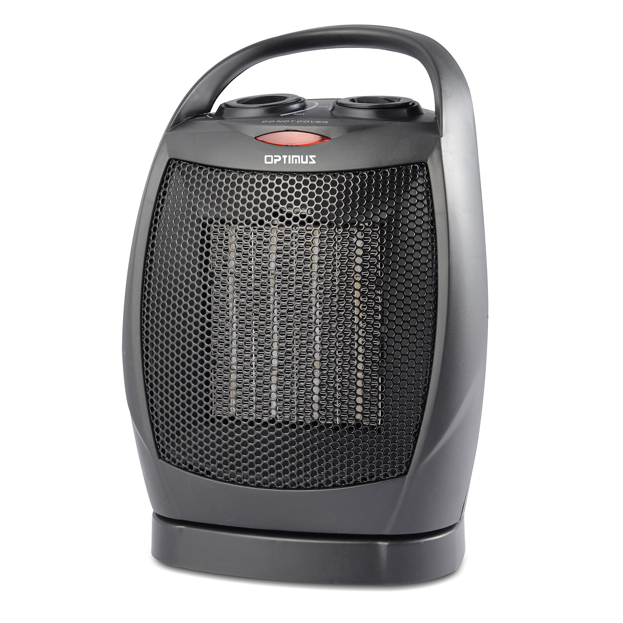 Optimus Portable Oscillating Ceramic Heater — 1500W, Modern Design, Auto Thermostat Control, Tip-Over Safety Switch, Overheat Protection, Model# H-7247